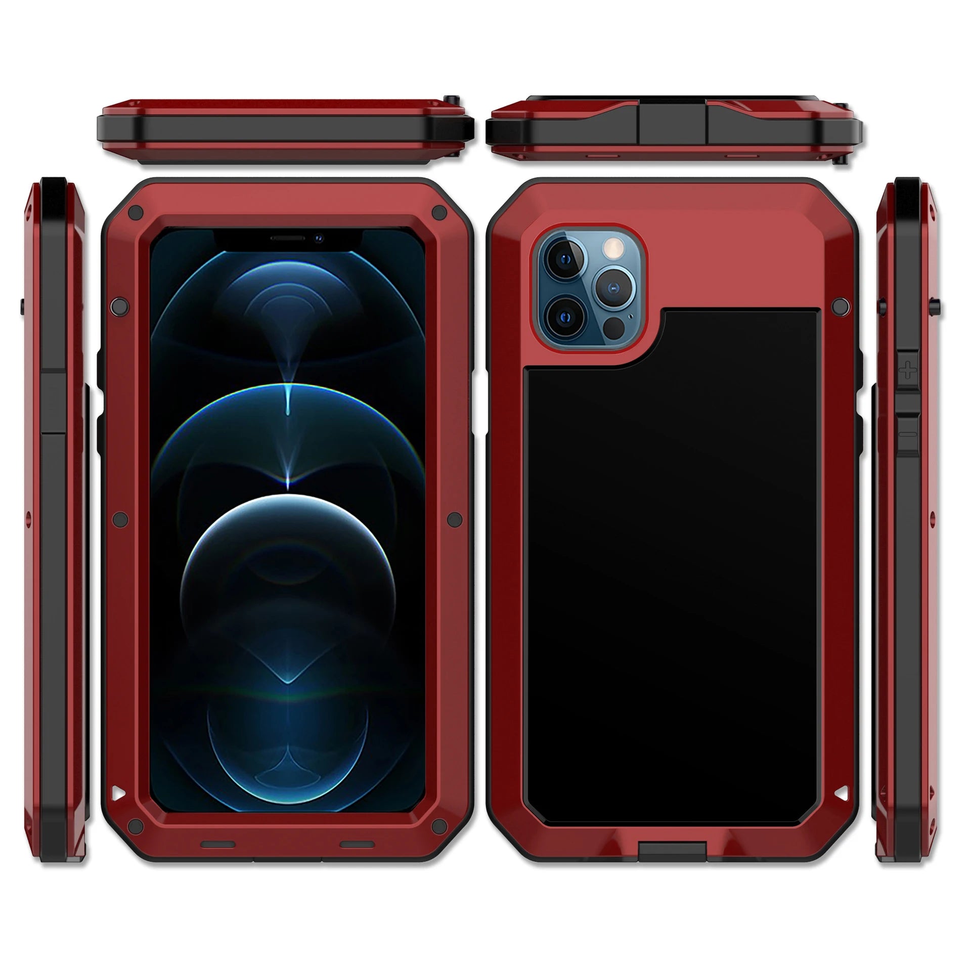 Heavy Duty Protection Armor Metal Aluminum Case for iPhone Cover