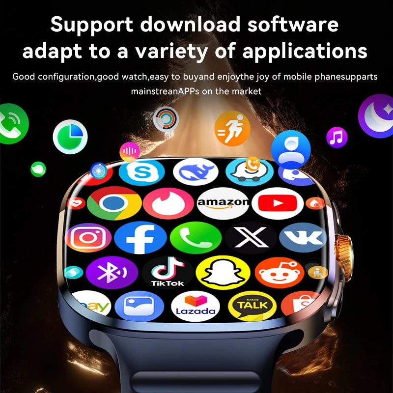 M99 Smart Watch Men's Watch SIM card 4G Android Google Play 2.4 inches 480*480  Amoled 32gG Memory GPS WIFI SmartWatches