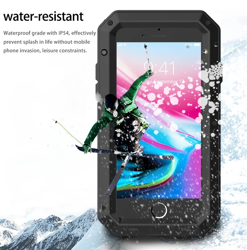 Heavy Duty Protection Armor Metal Aluminum Case for iPhone Cover