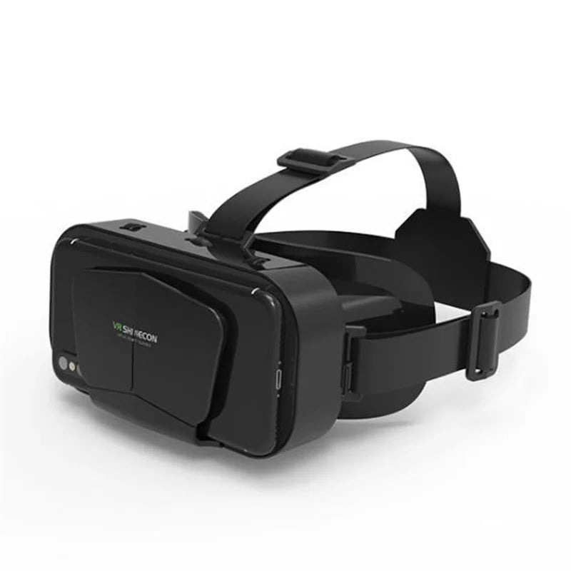 VR Glasses 3D Virtual Reality Box G10 IMAX Giant Screen Google Cardboard Helmet for 4.7-7inch Smartphone Matching Joystick