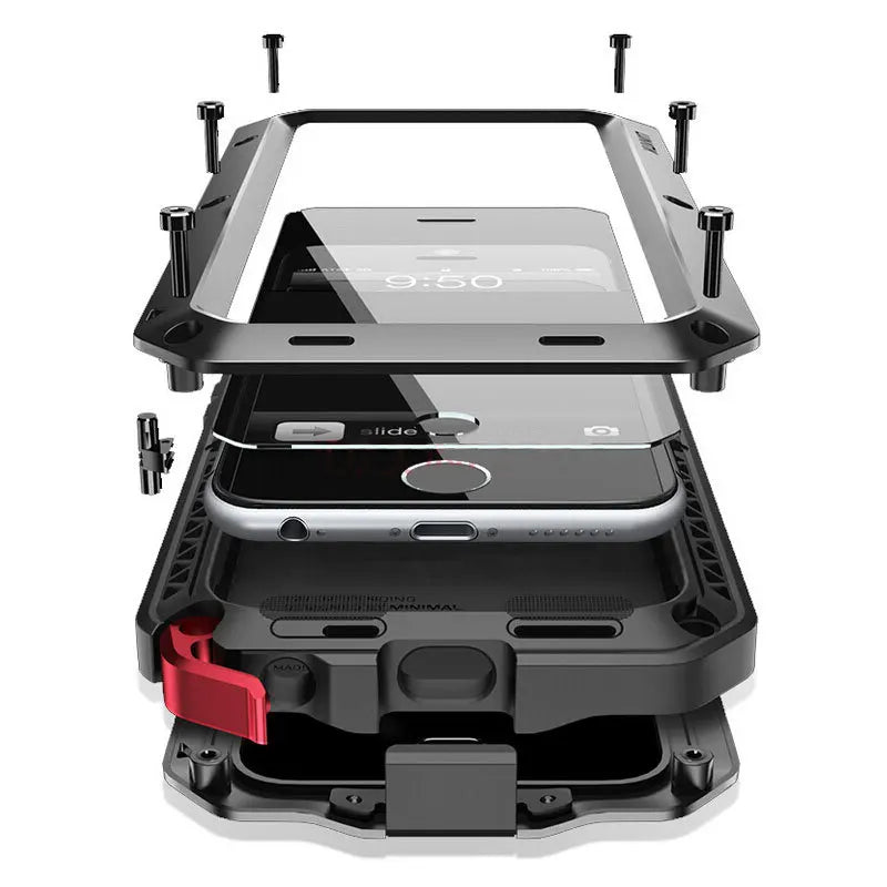 Heavy Duty Protection Armor Metal Aluminum Case for iPhone Cover