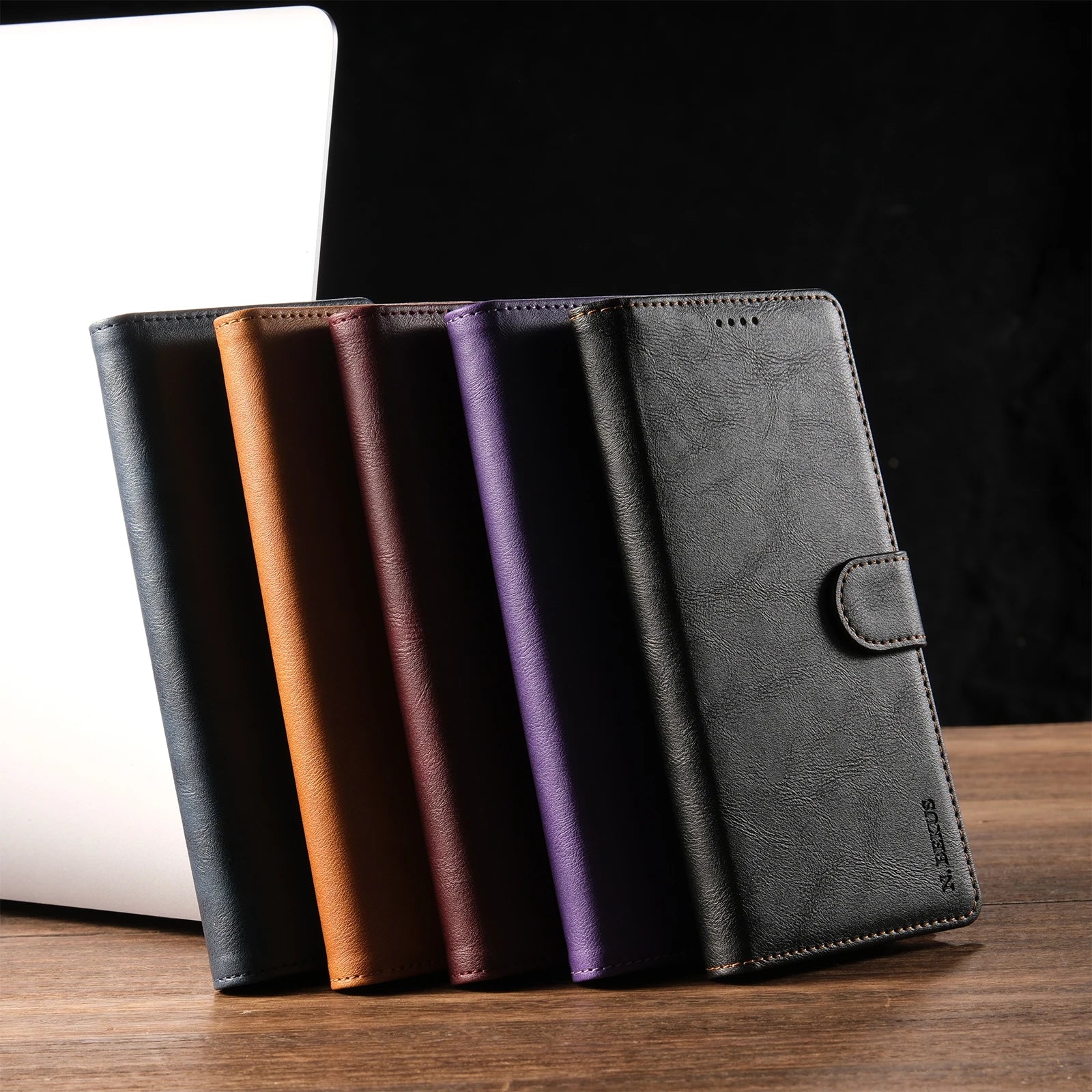 Business Leather Phone Case For Samsung Galaxy Note20 Flip Card Wallet