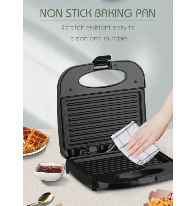 10 in 1 New Sandwich Maker Non-stick Coating 800w Easy Clean for Home Baking Breakfast Bread
