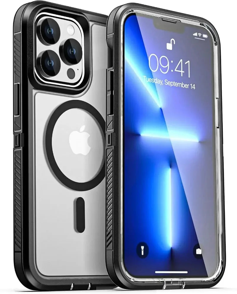 Luxury Ott Magnetic Armor Cases for IPhone Max Box Shockproof Charging