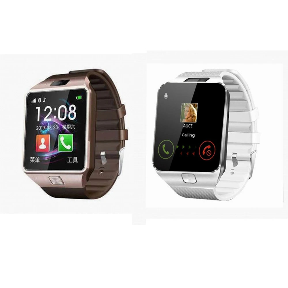 Smart Watch DZ09 Digital Touch Screen Q18 Bracelet Camera Bluetooth WristWatch SIM Card Smart Watch IOS Android Phones Support