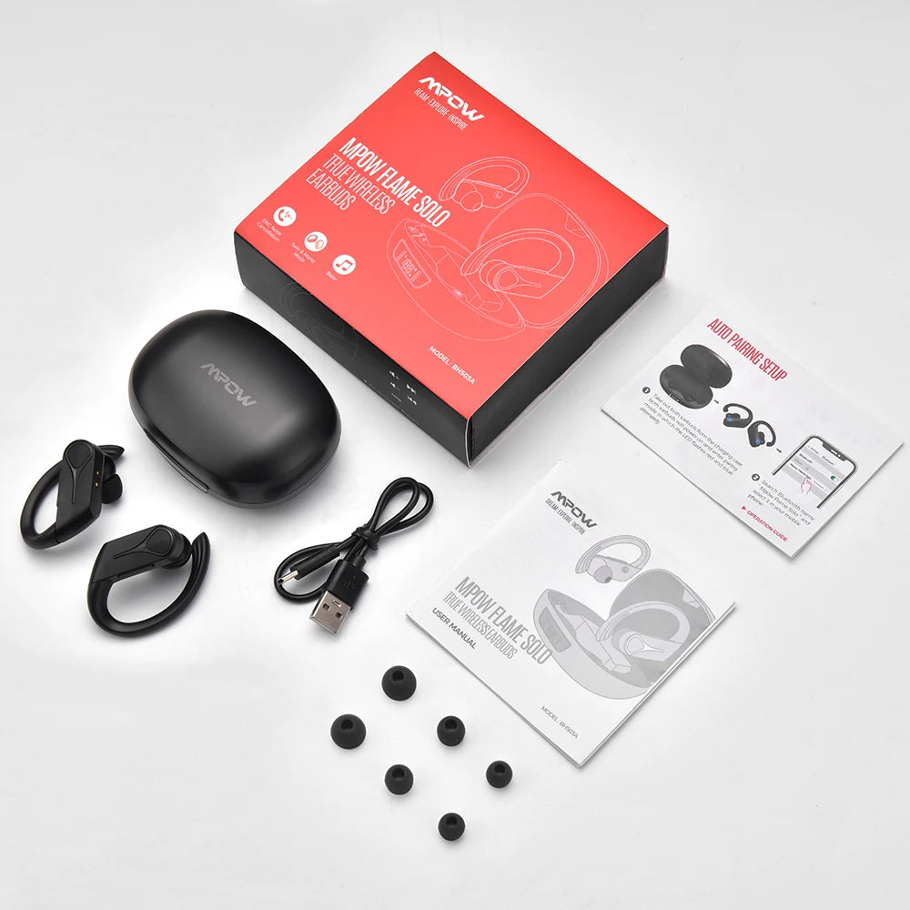 Mpow Flame Solo Wireless Earphones TWS Bluetooth 5.4 Earbuds with ENC Noise