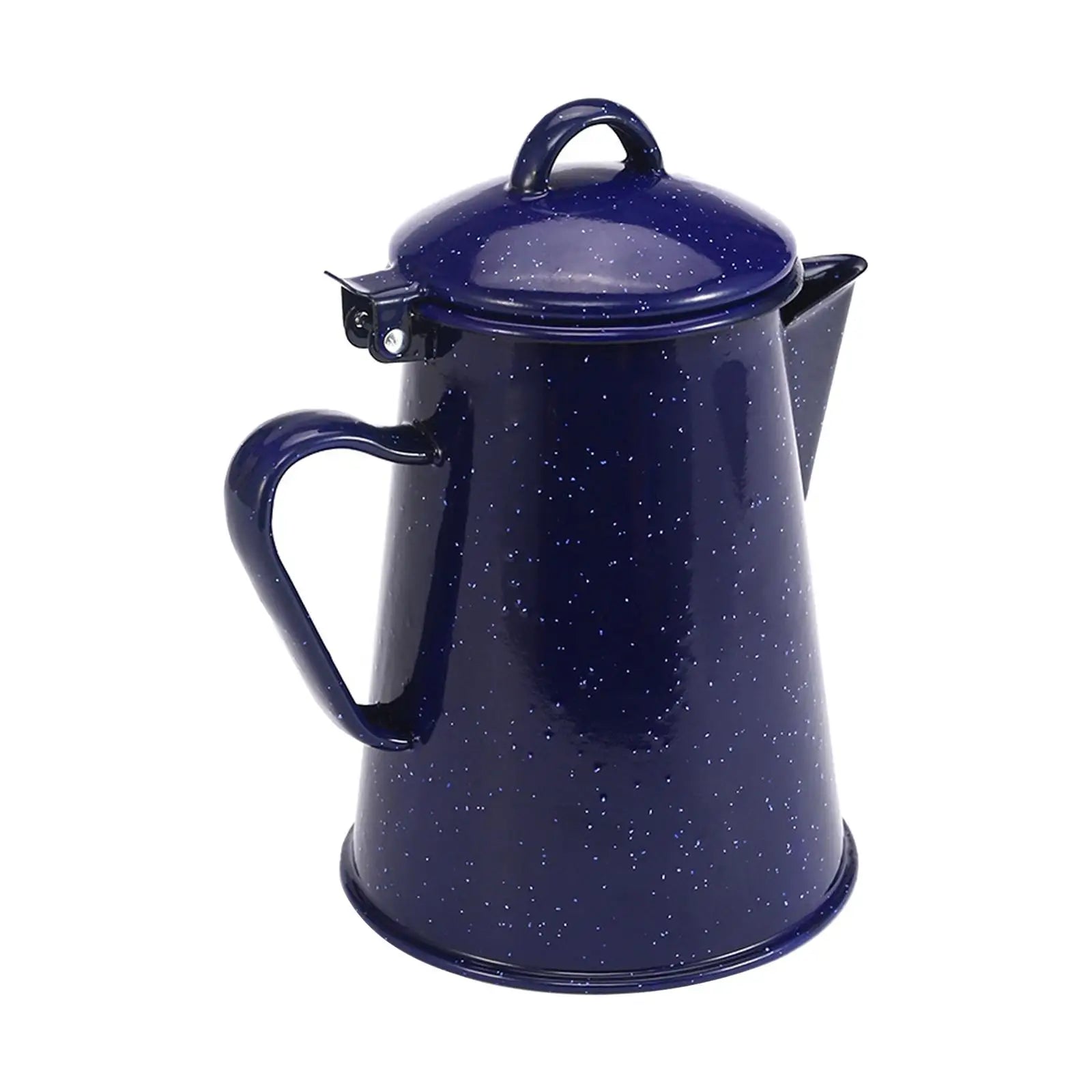 Enamel Coffee Kettle Juice Milk Jug Coffee Pitcher Cold Water Teapot Kettle Lid Wide Mouth for Party Household Office Drinkware