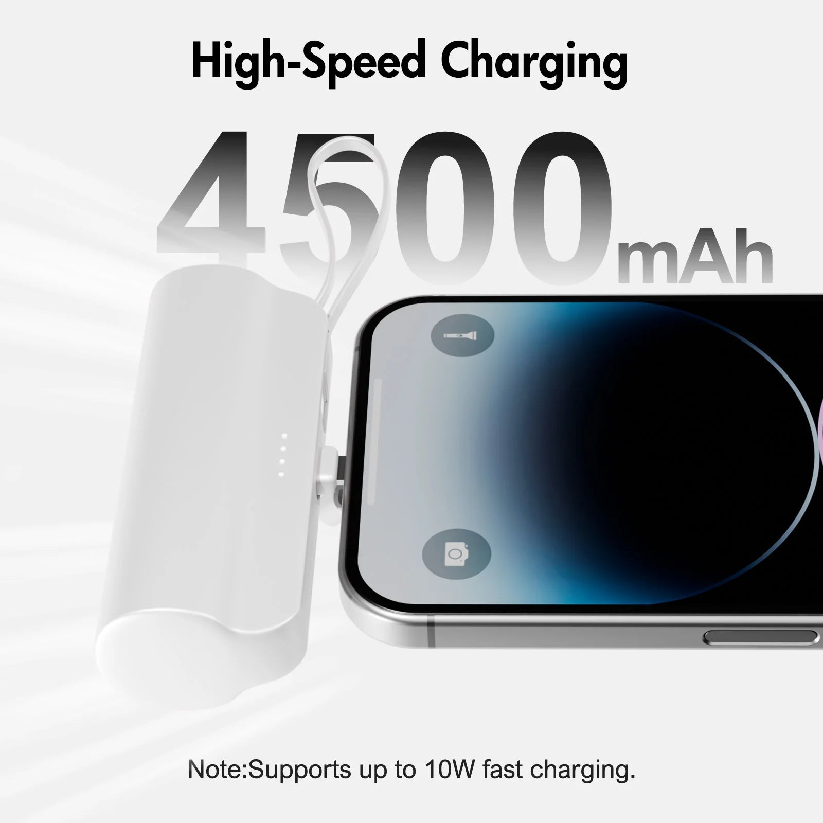 Mini Power Bank Portable 4500mAh Power Phone Charger Capsule Dual USB