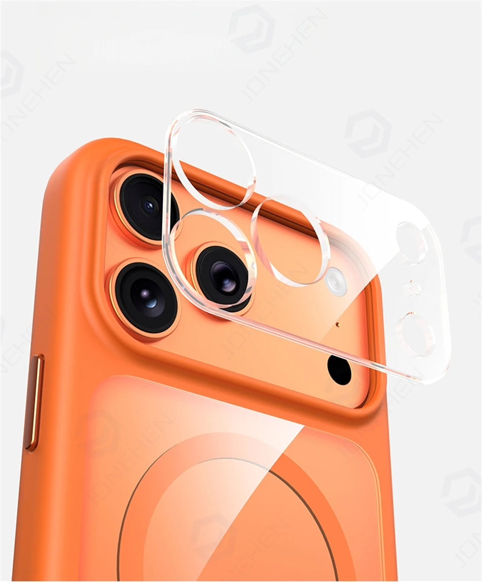 Magnetic Business Simplicity Shockproof Orange Bumper Camera Button Case