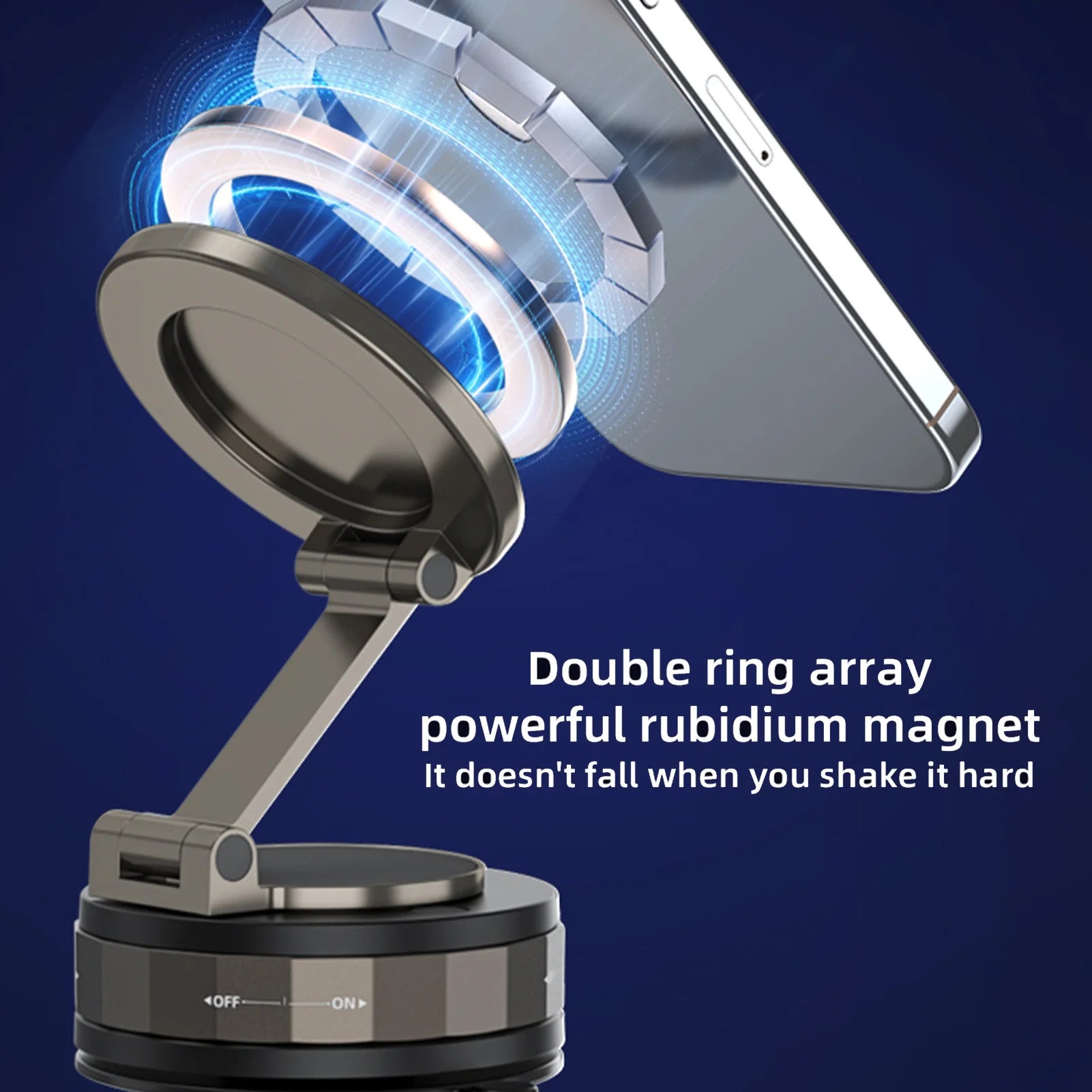 Vacuum Magnetic Suction Car Phone Holder Suction Cup Phone Mount Stand