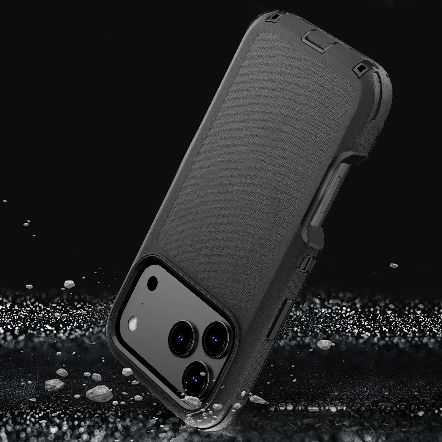 Rugged Shockproof Case with Belt Clip 2-Tone Design Heavy Duty Protection