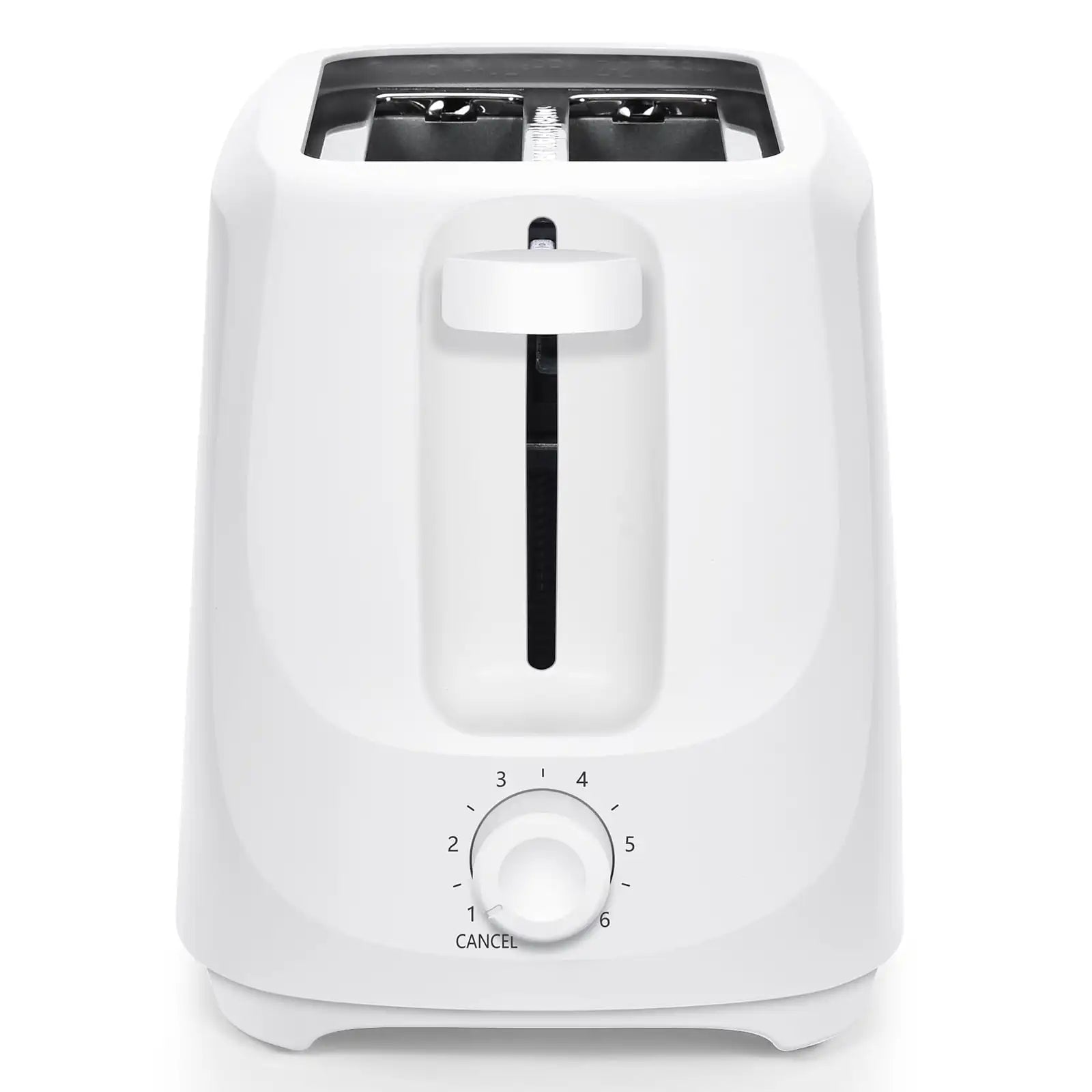 Mainstays 2-Slice Toaster with 6 Shade Settings and Removable Crumb Tray, Arctic White