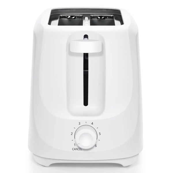 Mainstays 2-Slice Toaster with 6 Shade Settings and Removable Crumb Tray, Arctic White