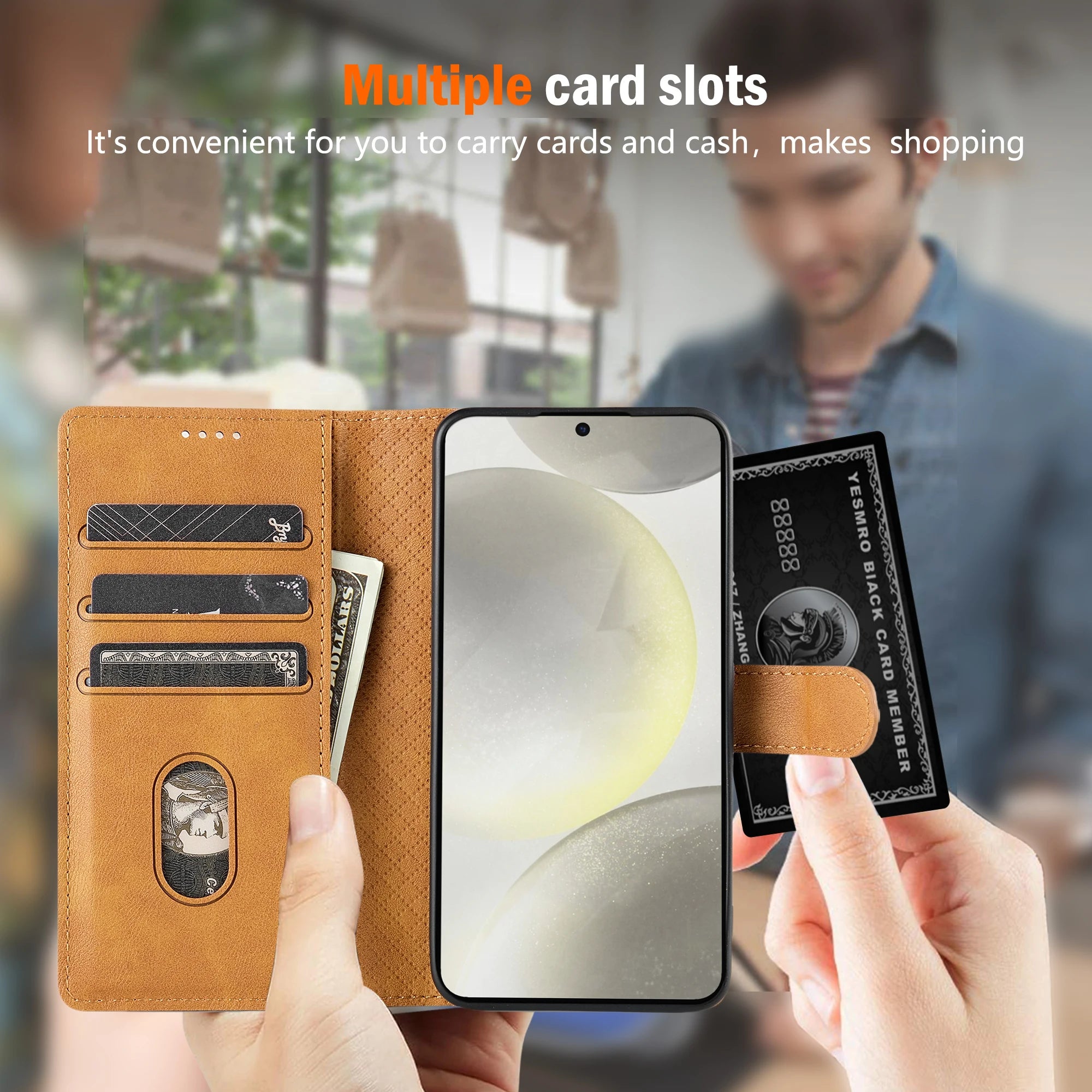 Business Leather Phone Case For Samsung Galaxy Note20 Flip Card Wallet