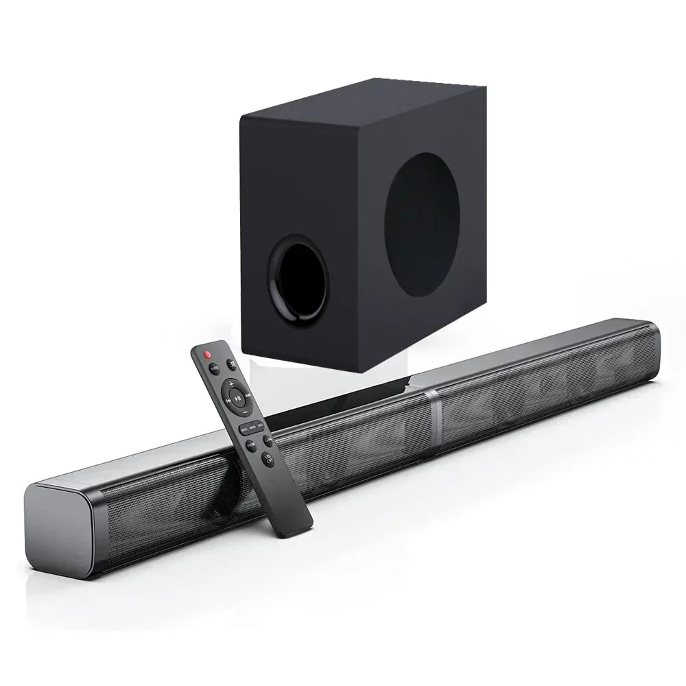 Bluetooth Speaker 5.0 Home Theater System 3D Surround Sound Bar Remote