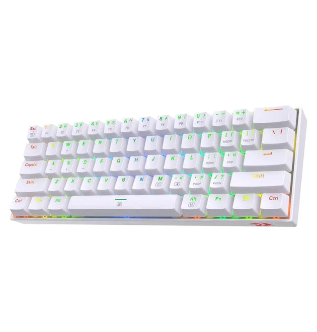 Redragon K630 Dragonborn Hot Swappable 60% Wired Vibrant RGB LED USB Gaming 61 Keys Compact Mechanical Keyboard Pro Software Cus