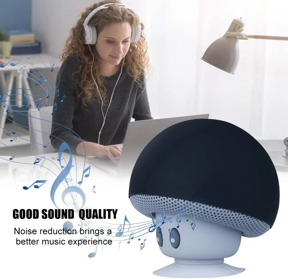 Mini Speaker Portable Mushroom Subwoofer Speaker with Bottom Calling