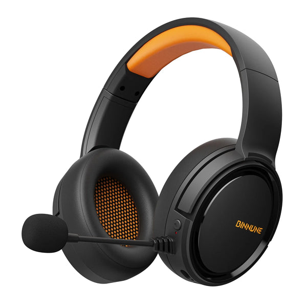 BINNUNE Wireless Gaming Headset with Mic Lightweight Over-Ear Gaming