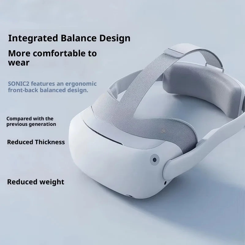 Vr/Ar Glasses 4K Wireless All-In-One Machine Sonic2 Immersive Gaming 3D Headset with 5.46 Inch Virtual Screen