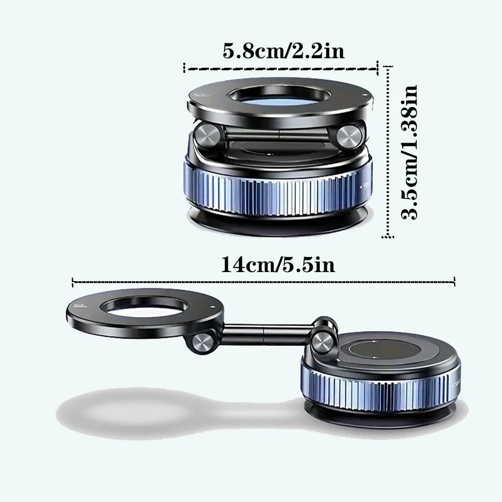 Adjustable Rotating Folding Magnetic Phone Holder Vacuum Suction Mag Stand