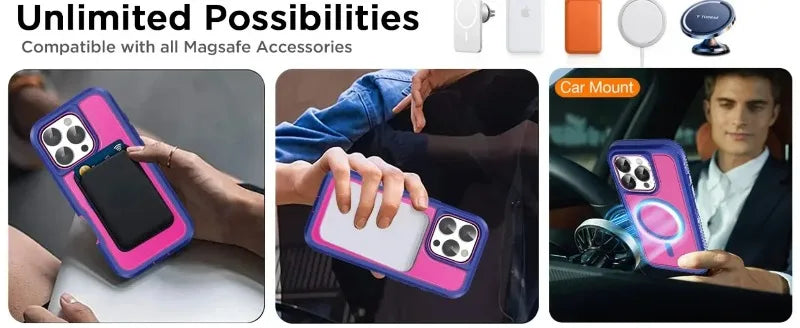 Luxury Ott Magnetic Armor Cases for IPhone Max Box Shockproof Charging