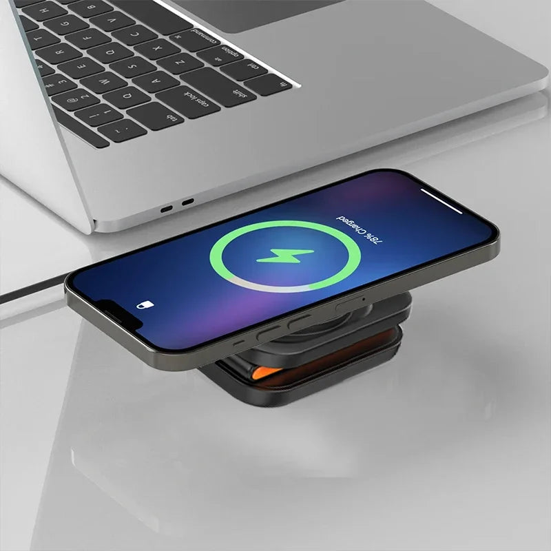 3 in 1 Foldable Charging Station Fast Magnetic Wireless Charger Stand
