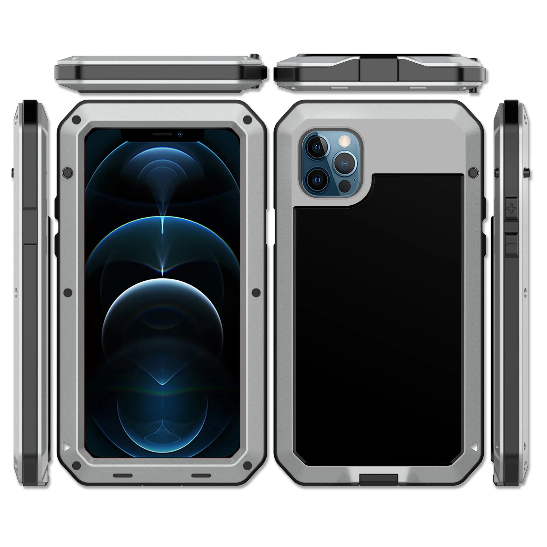 Heavy Duty Protection Armor Metal Aluminum Case for iPhone Cover