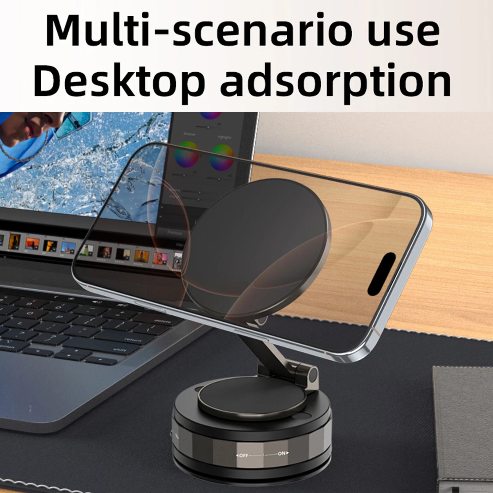 Vacuum Magnetic Suction Car Phone Holder Suction Cup Phone Mount Stand