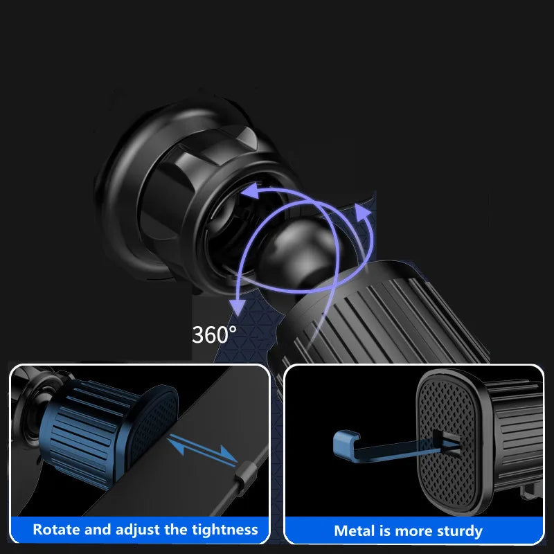 New Gravity Car Phone Holder for 4.7-7 inch Mobile Phone Car Air Vent Phone Mount Universal Shockproof GPS Clip Smartphone Stand