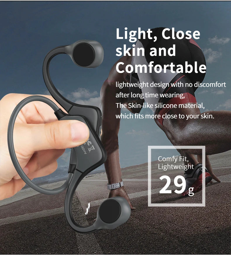 Classic DG08 Bone Conduction Headphone Wireless Bluetooth Headset