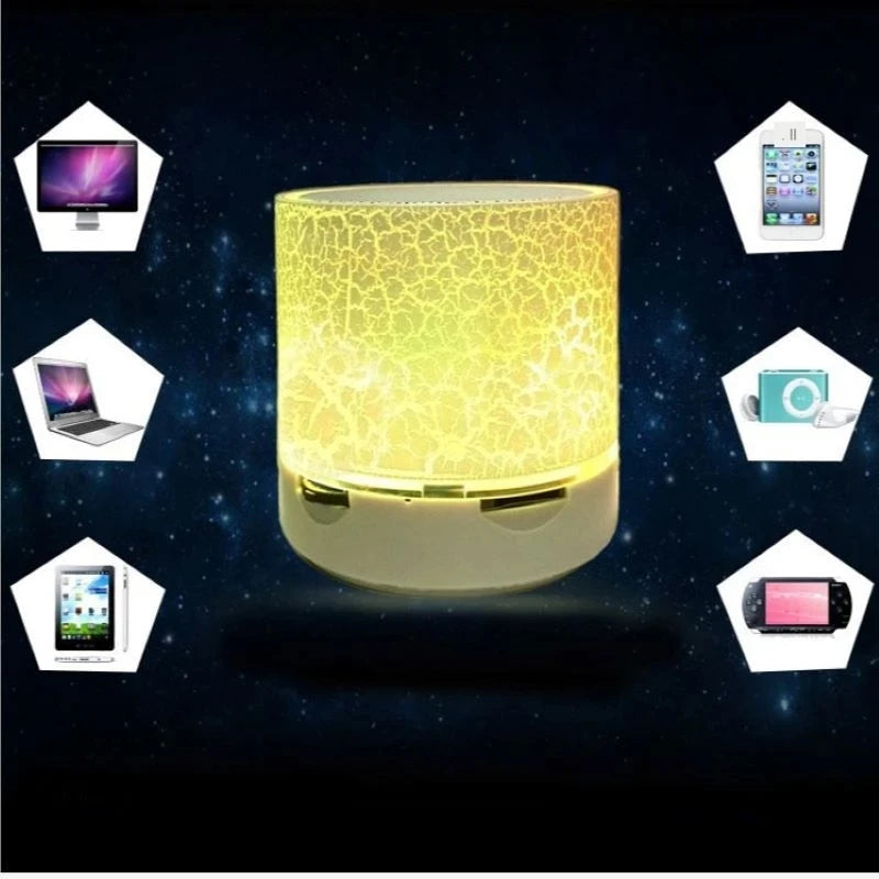 Mini Universal Portable Bluetooth Speaker Wireless Sound Box Speakers Colorful LED