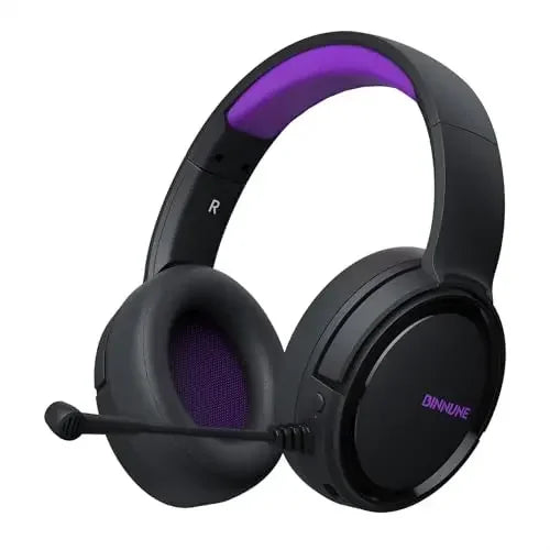 BINNUNE Wireless Gaming Headset with Mic Lightweight Over-Ear Gaming