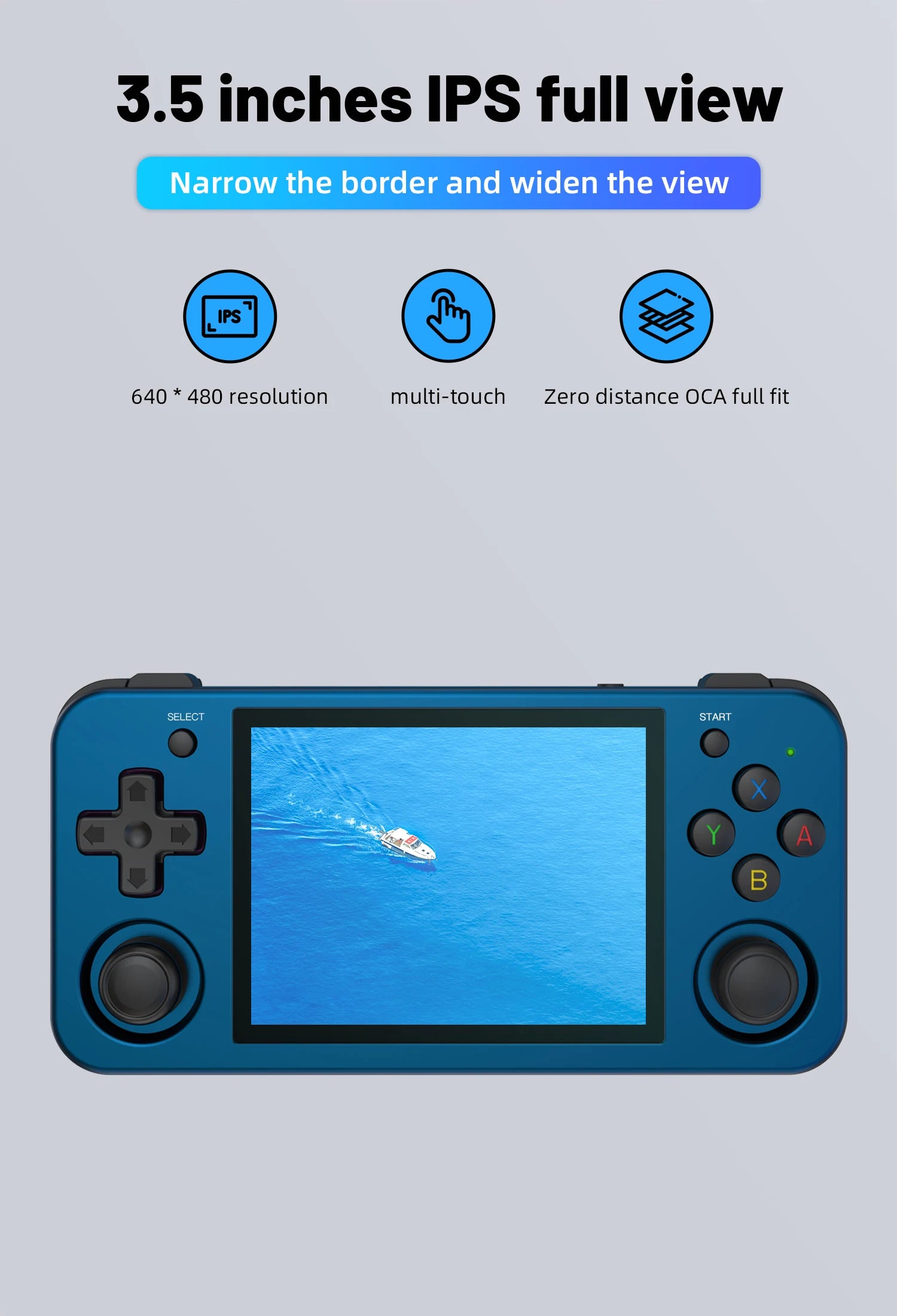 Anbernic RG353M Handheld Game Console Aluminum Alloy Shell 3.5 Inch Multi-touch Screen Dual OS HDMI-compatible Player 4400 Games