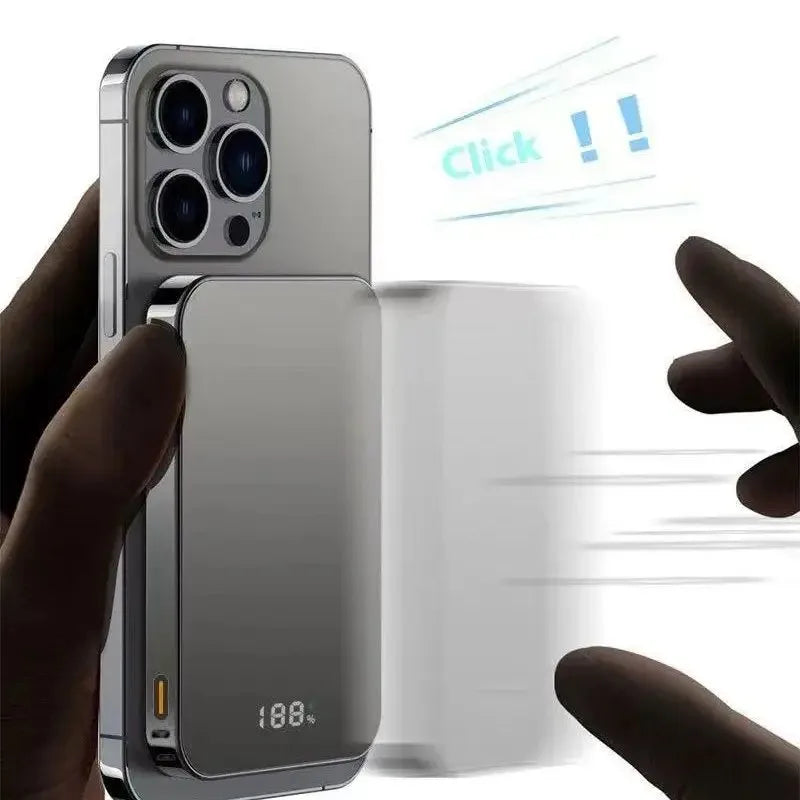 Magnetic Wireless Power Bank Fast Charging Portable External Battery