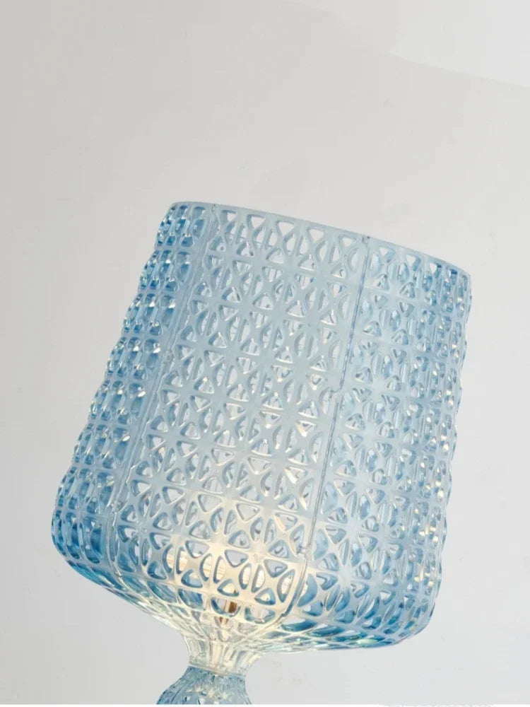 Italian Designer Hollow Goblet Acrylic Floor Lamp for Exhibition Hall Living Room
