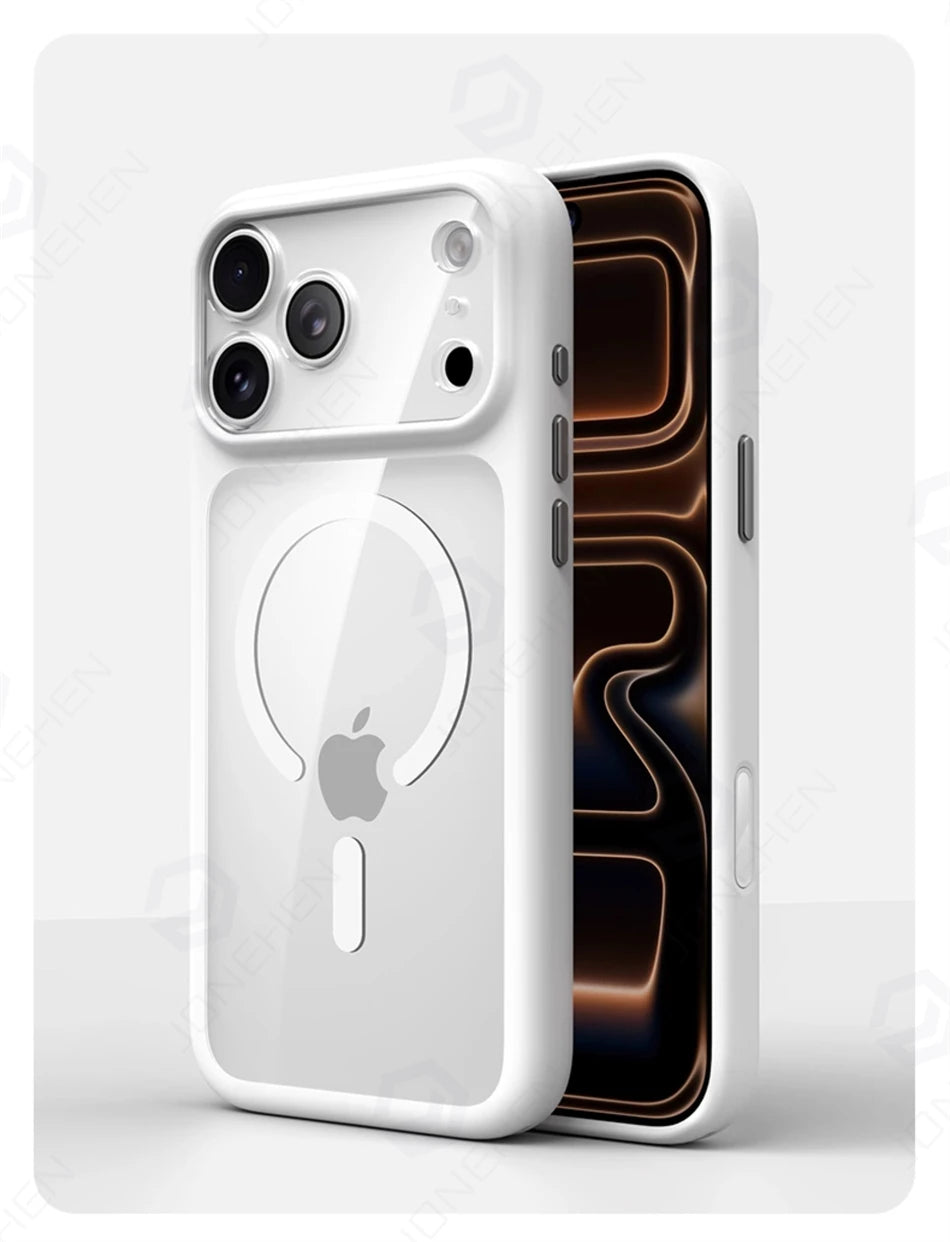 Magnetic Business Simplicity Shockproof Orange Bumper Camera Button Case
