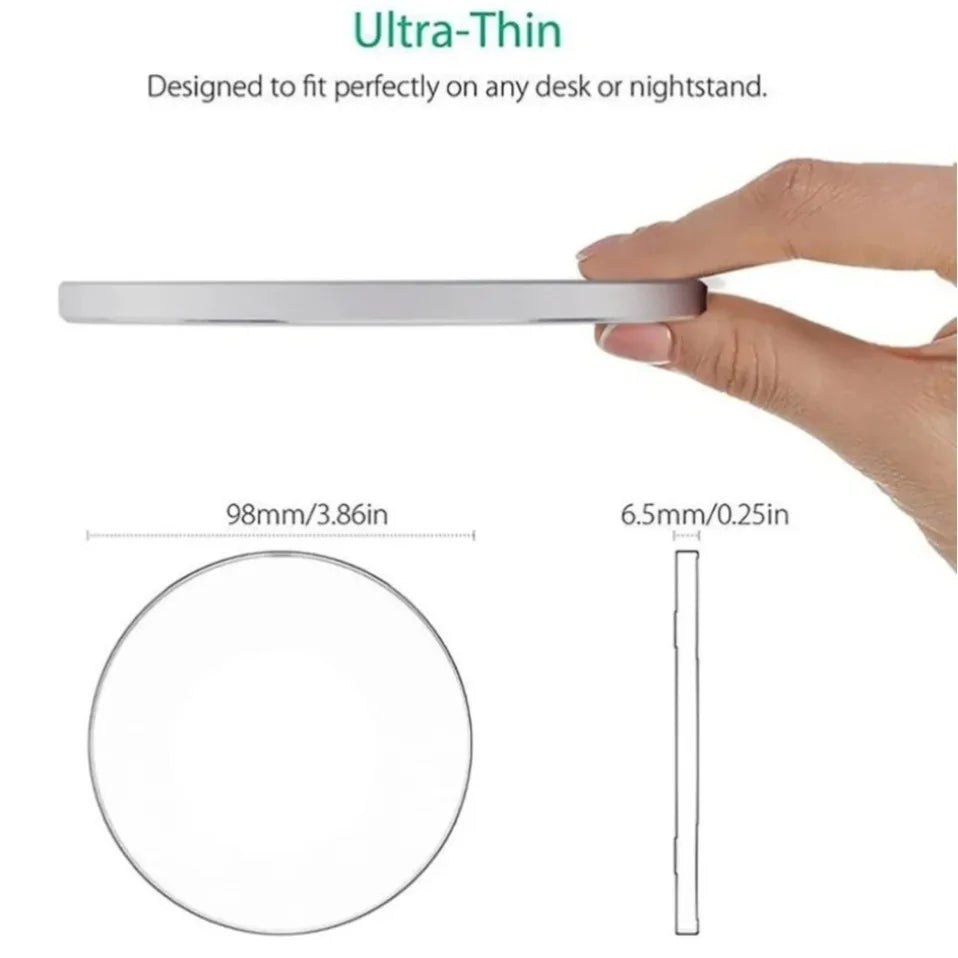 Desktop Wireless Charger LED Light Pad For iPhone 17 16 15 14 13 12 Pro Max Airpods Pro Fast Charging Station For Samsung Xiaomi