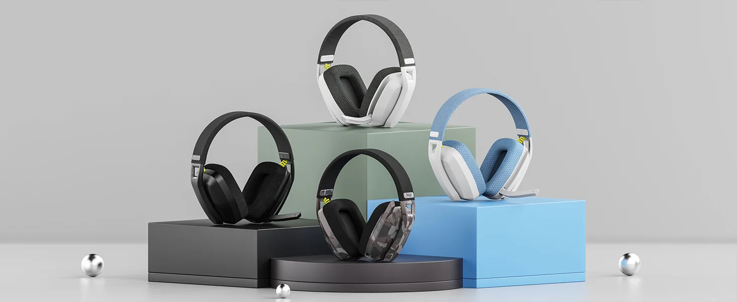BINNUNE BW06 Bluetooth Headsets Gamer with Mic for Play station Wireless