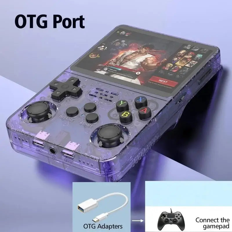 R36S Retro Handheld Video Game Console 3.5" IPS Screen Portable Pocket Player 64GB 10000+128G 20000+ Games best Boy gifts ，OTG supports multiple emulators