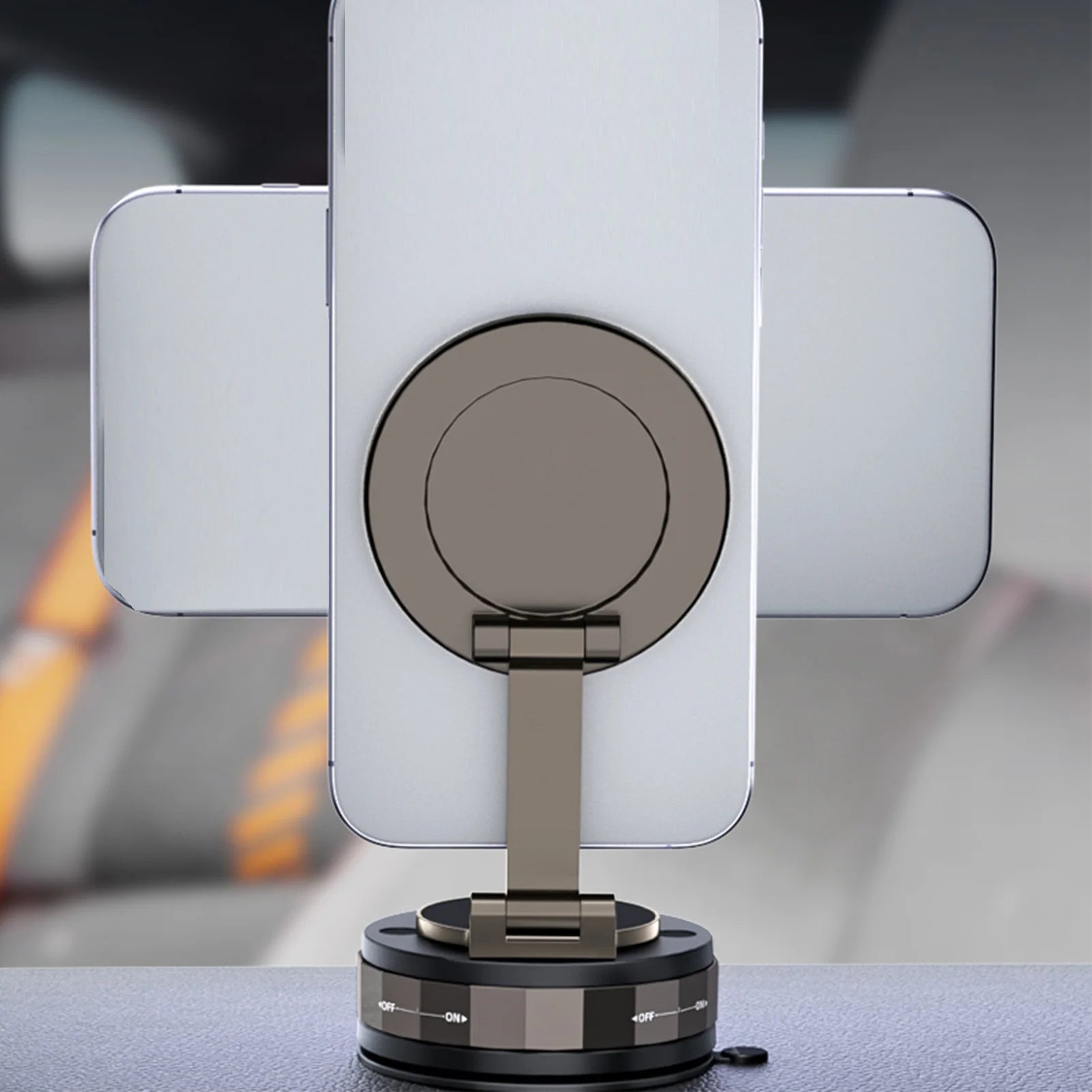 Vacuum Magnetic Suction Car Phone Holder Suction Cup Phone Mount Stand