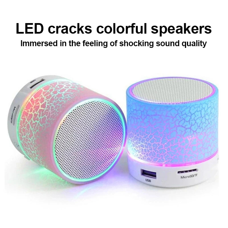 Mini Universal Portable Bluetooth Speaker Wireless Sound Box Speakers Colorful LED