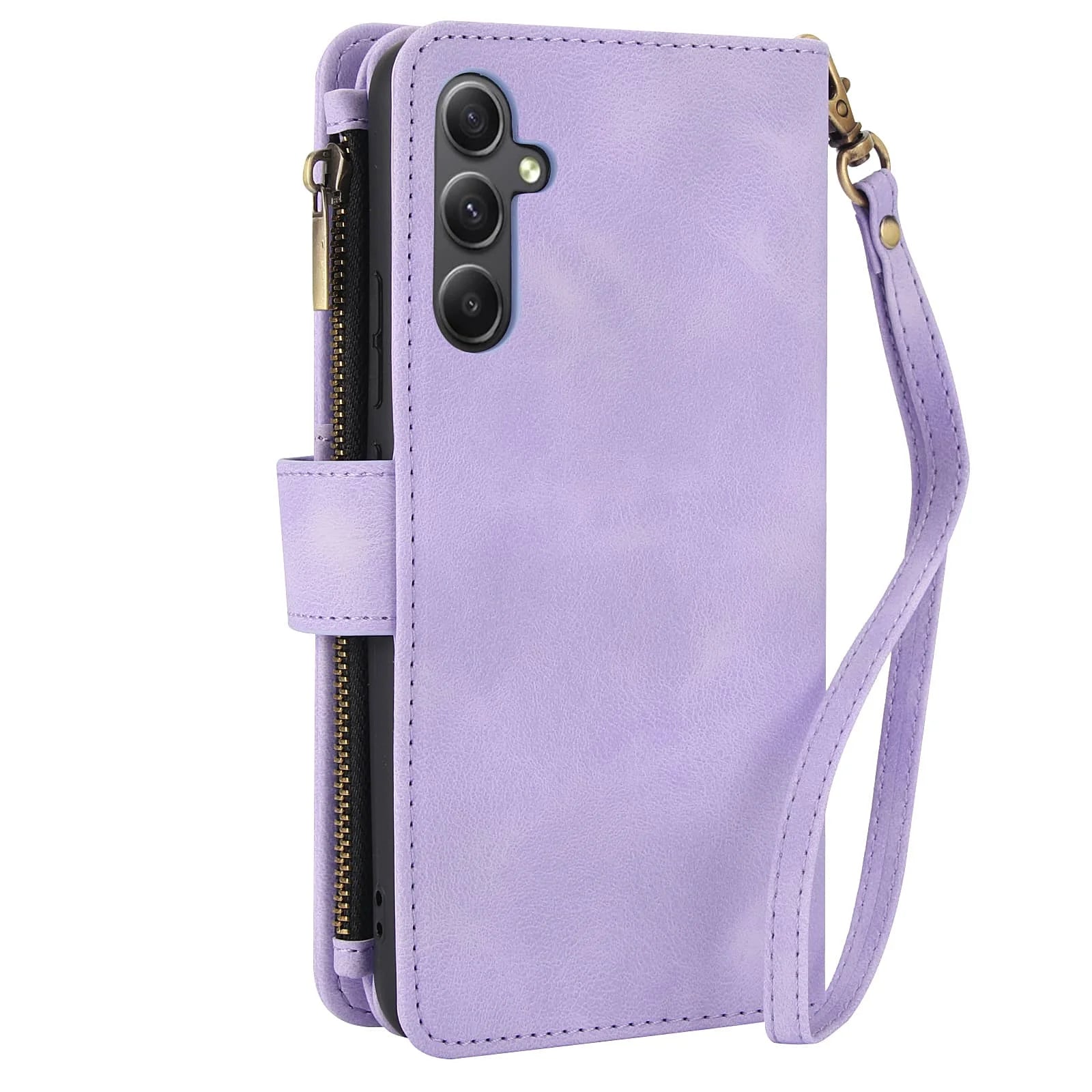for Samsung Galaxy Case Wallet, Durable Leather Magnetic Buckle Flip Card Holder