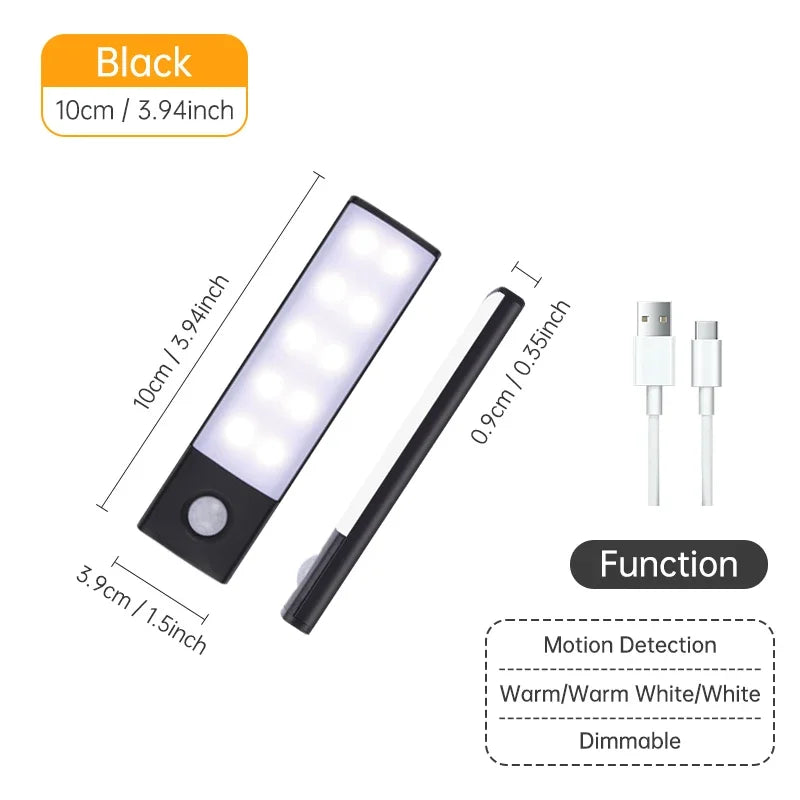 Cabinet Led Light Sensor Movement Rechargeable Wireless Led Lamp Night