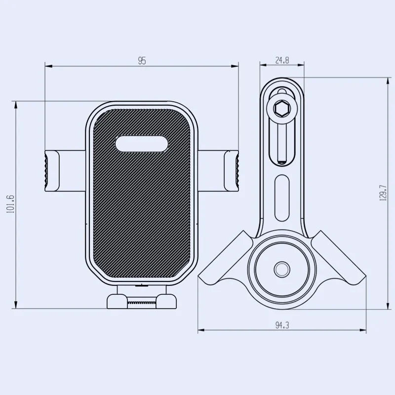 For Tesla Model 3 Y X S Cybertruck Magnetic Car Screen Phone Holder Stand Screen Phone Mount 360° Rotatable Stand