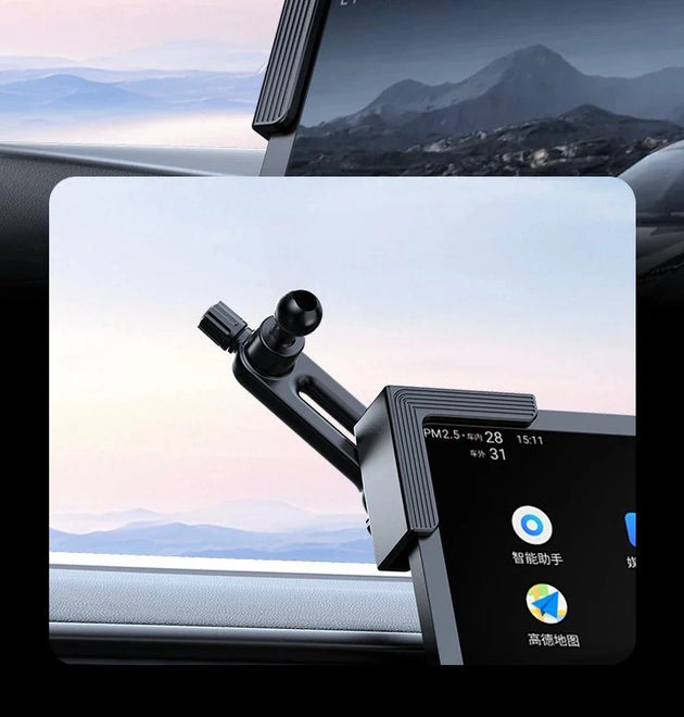 For Tesla Model 3 Y X S Cybertruck Magnetic Car Screen Phone Holder Stand Screen Phone Mount 360° Rotatable Stand