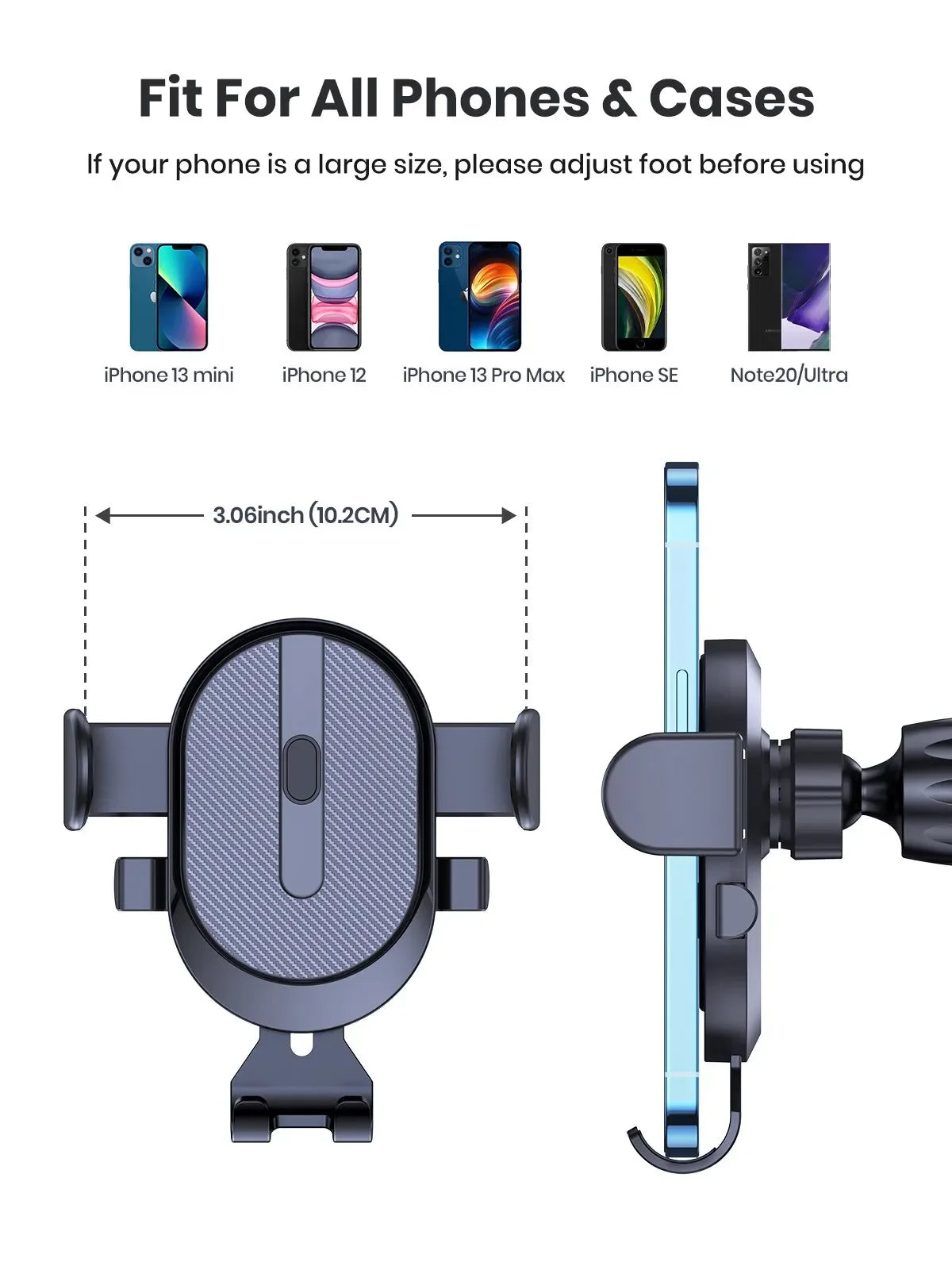 Universal Gravity Auto Phone Holder Car Air Vent Clip Mount Mobile Phone Holder CellPhone Stand SupportFor iPhone Samsung Huawei