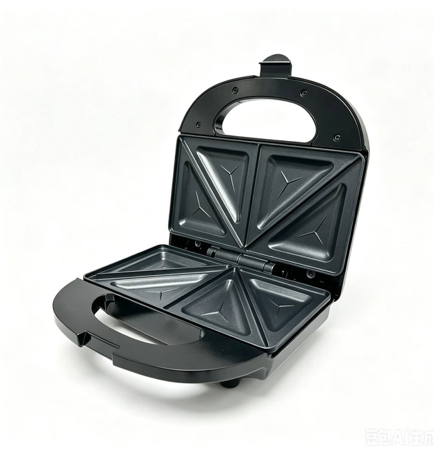 Electric Sandwich Maker  750W Non-Stick Plates Breakfast Maker with Indicator Lights Cool Touch Handle Easy Clean And Store