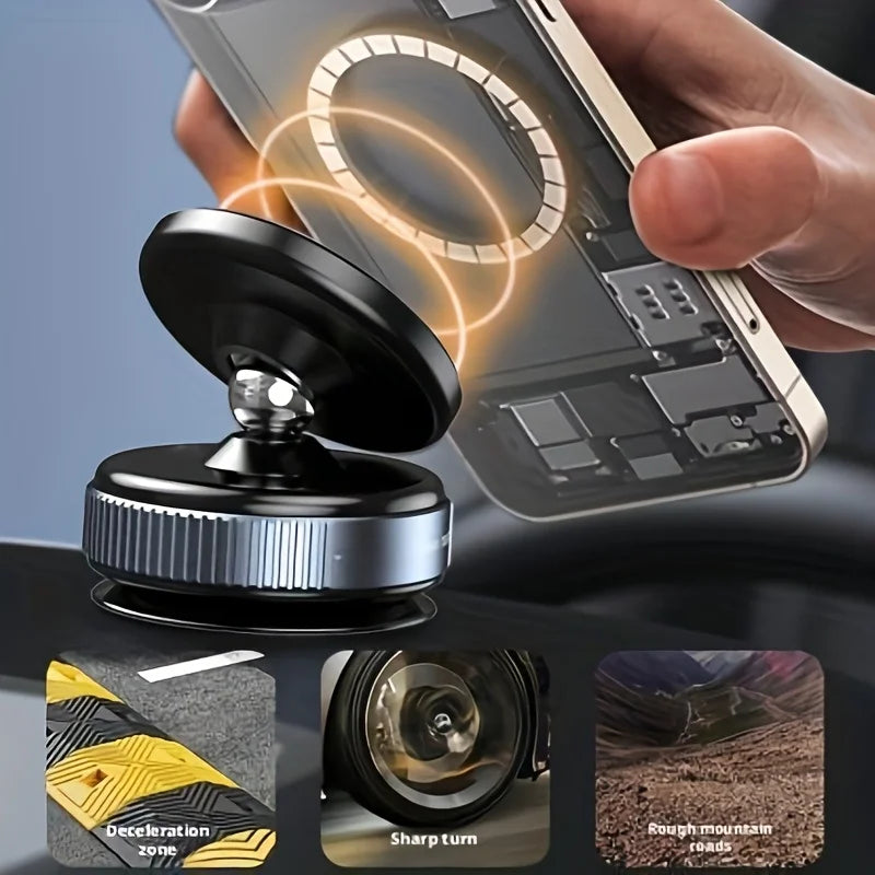 For Magsafe Magnetic Car Phone Holder Stand Suction Cup Magnet Car Mount Support GPS Mobile Bracket For Car Dashboard Smartphone