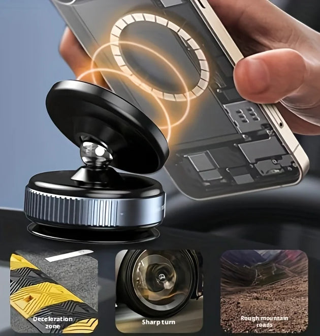 For Magsafe Magnetic Car Phone Holder Stand Suction Cup Magnet Car Mount Support GPS Mobile Bracket For Car Dashboard Smartphone