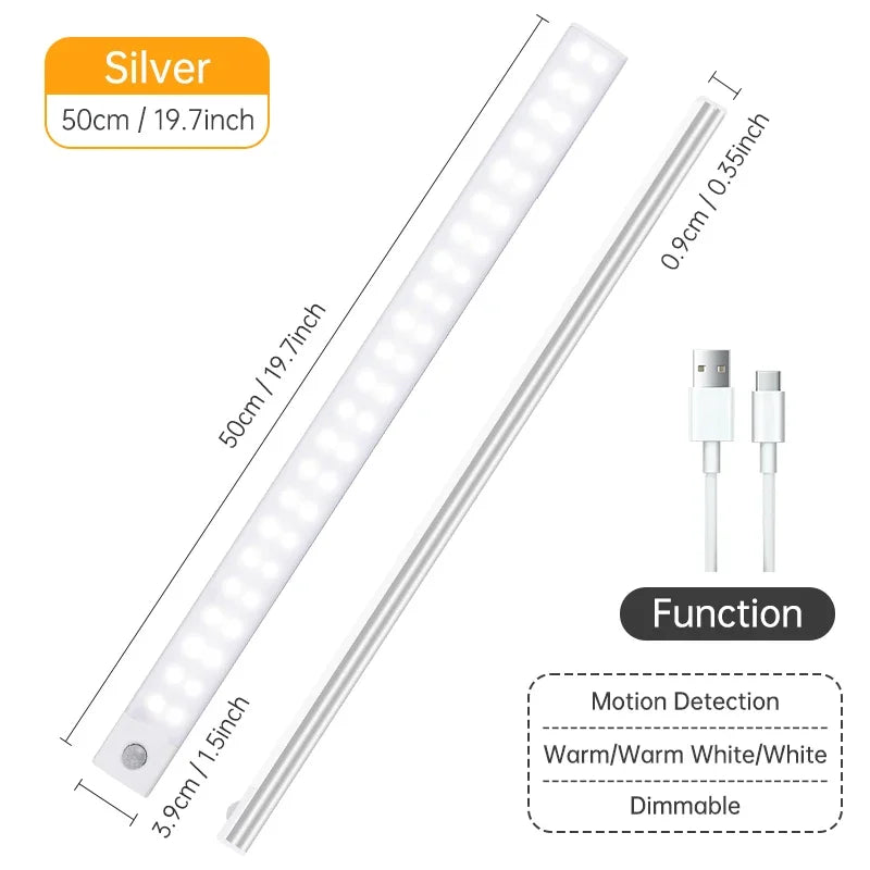 Cabinet Led Light Sensor Movement Rechargeable Wireless Led Lamp Night